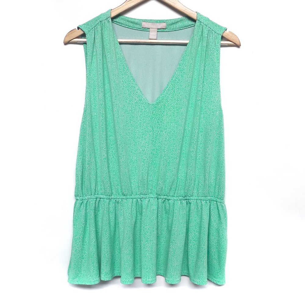 BANANA REPUBLIC Peplum Waist Polka Dot Blouse